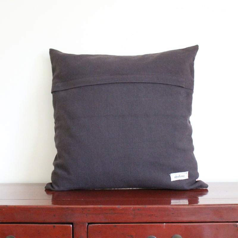 CUSHION COVER 50x50CM GREY, BLACK AND RED