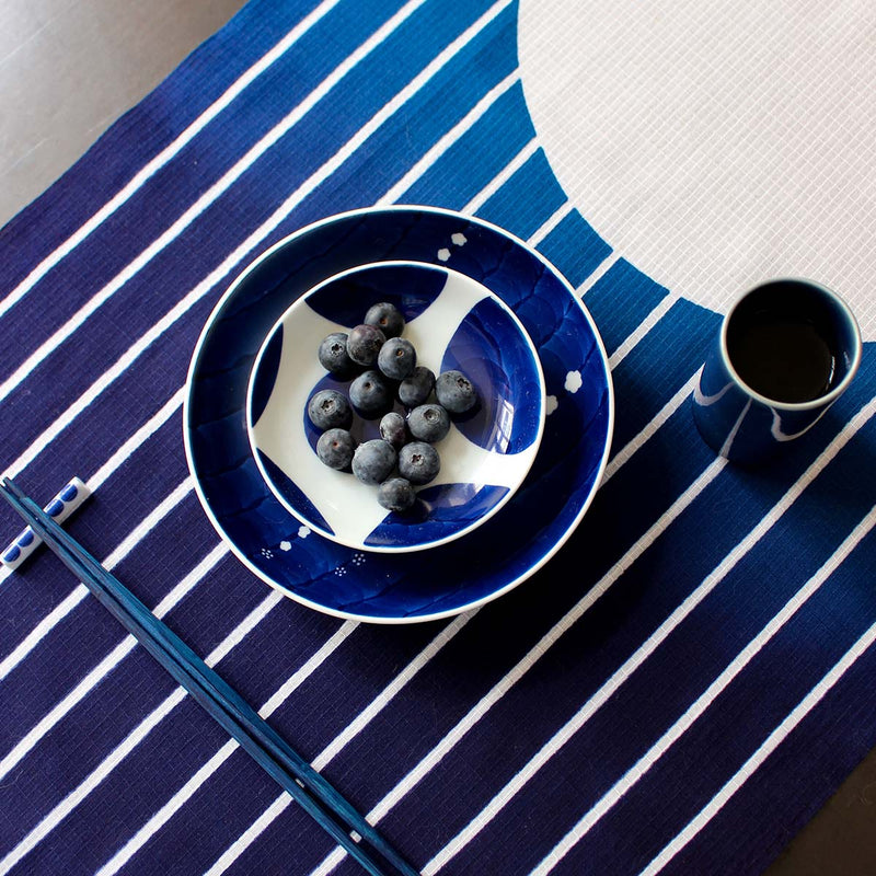Limited Edition: Tenugui, "Quiétude" pattern, a Marukyu Shoten x Pauline Androlus collaboration